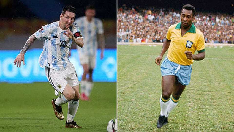 Pelé le dedicó un mensaje a Lionel Messi por el récord con la Selección.