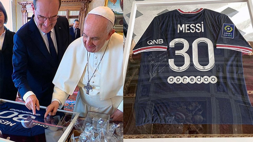 El Papa le agradeció a Messi.