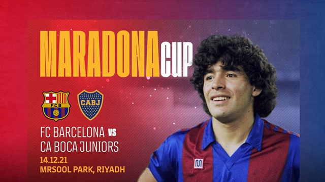 Confirmado el amistoso Barcelona-Boca en homenaje a Maradona.