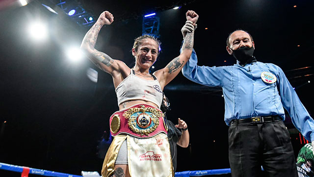Débora Dionicius le ganó a la Tigresa Acuña. (Foto: Boxeo de Primera)