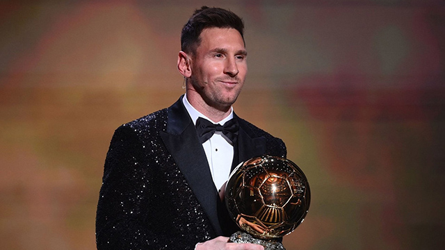 Messi obtuvo su séptimo Balón de Oro en Francia.