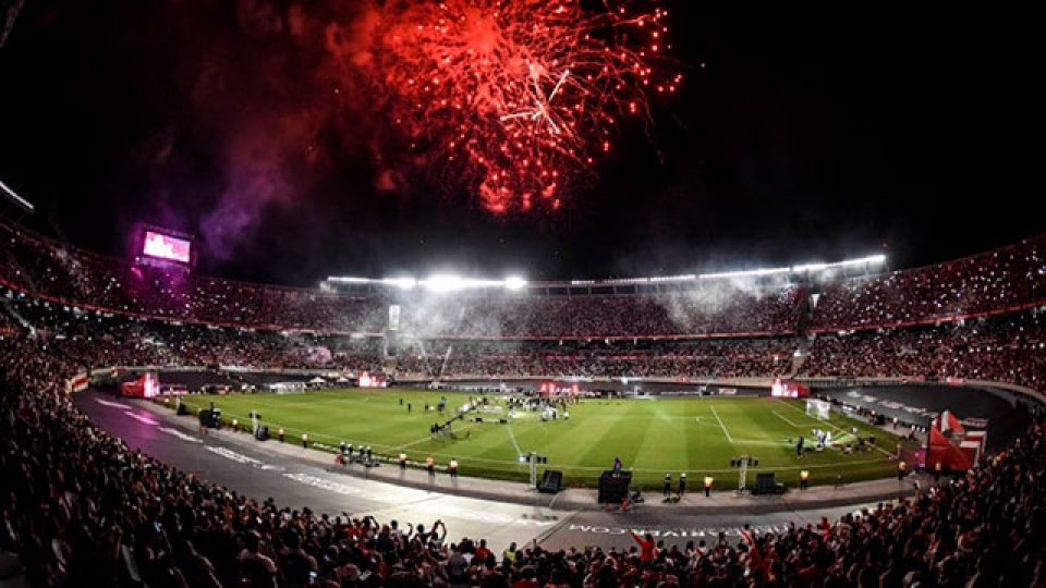 River celebró en el Monumental un nuevo aniversario de la Libertadores.
