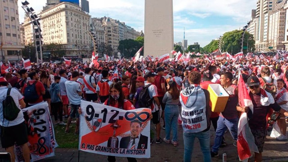 River celebró en el Monumental un nuevo aniversario de la Libertadores.