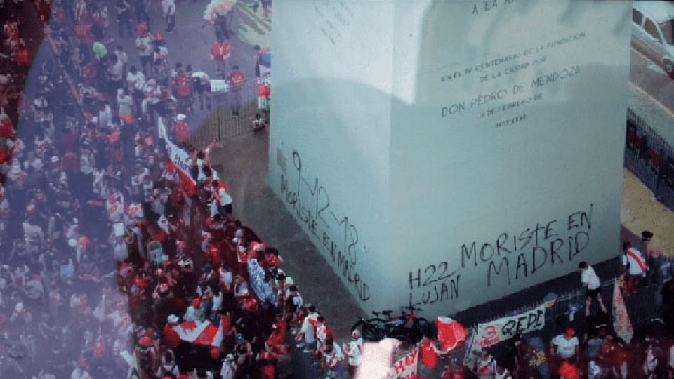 River celebró en el Monumental un nuevo aniversario de la Libertadores.