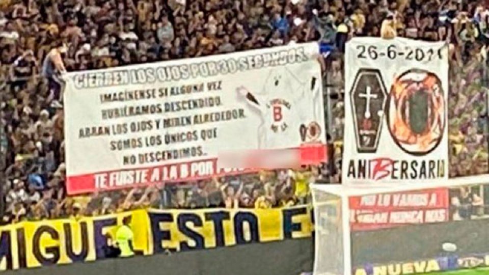 Los hinchas de Boca le dedicaron una bandera a Gallardo: "Cierren los ojos...".