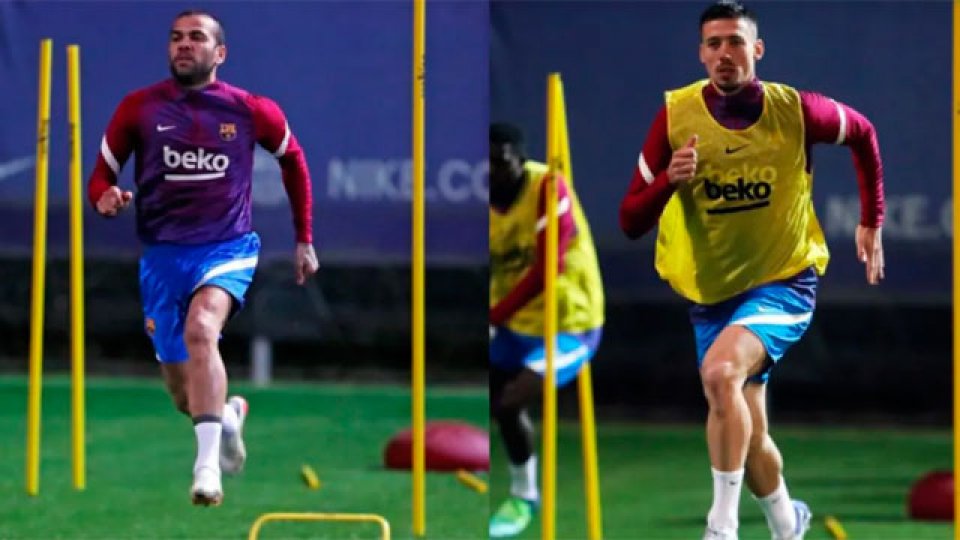 Barcelona confirmó que Dani Alves y Clément Lenglet tienen coronavirus.