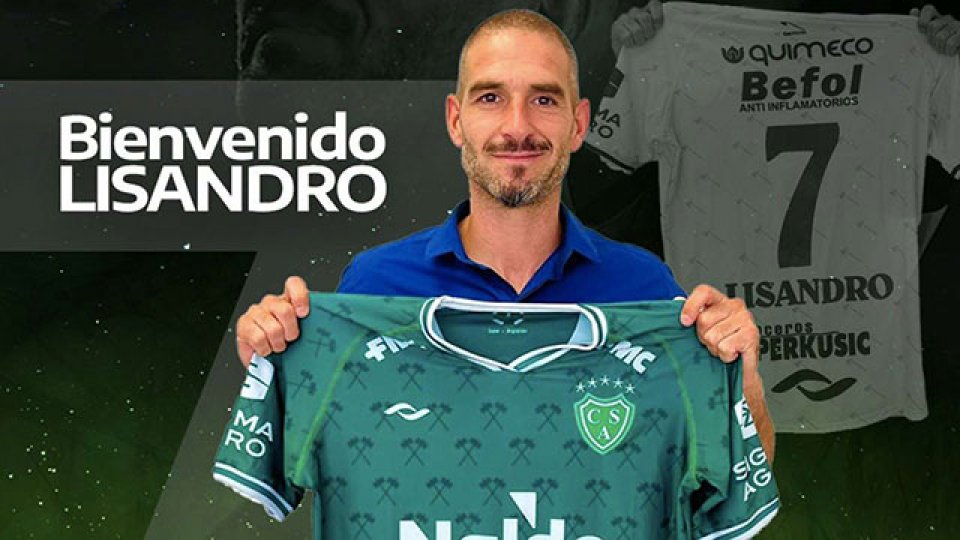 Lisandro López es nuevo jugador de Sarmiento de Junín.