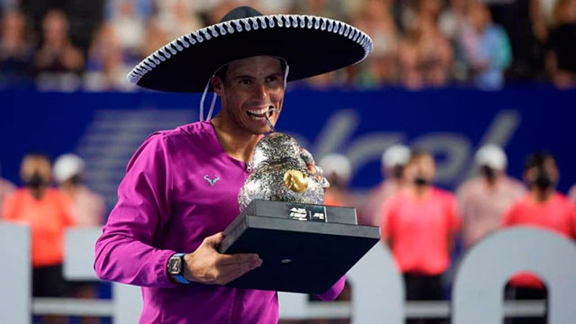 Nadal es récord: Ganó el ATP de Acapulco y llegó a las 15 victorias consecutivas