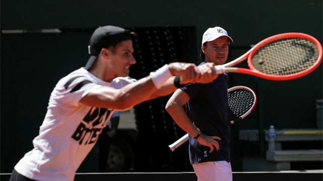 El equipo comenzó sus entrenamientos en el Buenos Aires Lawn Tennis Club.