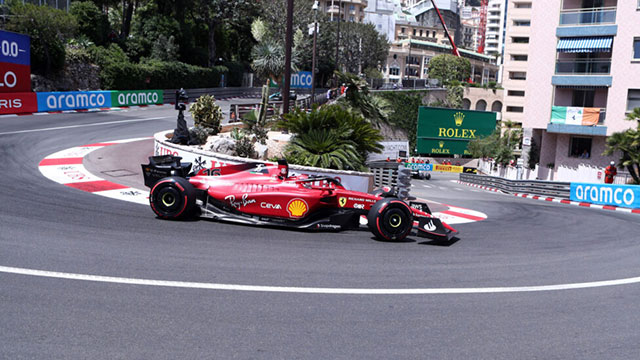 Leclerc se quedó con la pole en la clasificación en Mónaco.