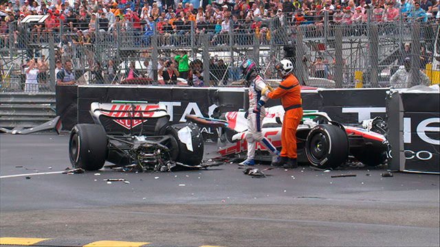 Mick Schumacher sufrió un impresionante accidente en el GP de Mónaco.