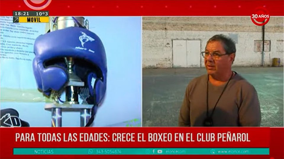El boxeo crece y trabaja para todas las edades en el Club Peñarol.