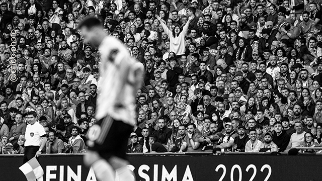 La foto de Messi en Wembley que se volvió viral por un detalle en la tribuna.