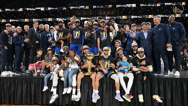 Golden State es campeón de la NBA tras vencer en la final a Boston.