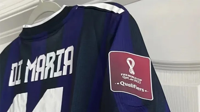 Así sería la camiseta suplente argentina para el Mundial Qatar 2022.