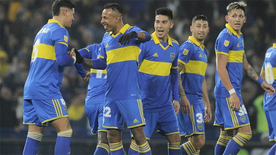 Pol Fernández, Marcos Rojo y Sebastián Villa marcaron los tantos del Xeneize.