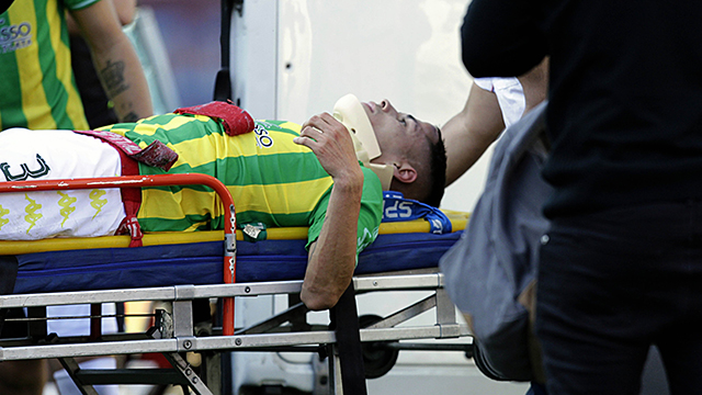 "Me desperté cuando me hacían la tomografía", dijo el futbolista Ian Escobar.