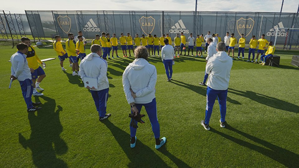 Los concentrados de Boca para enfrentar a Independiente en busca del título.