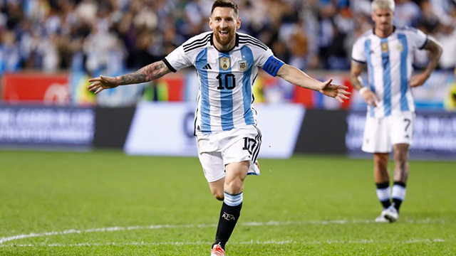 La Selección Argentina goleó a Jamaica en el penúltimo amistoso antes del Mundial