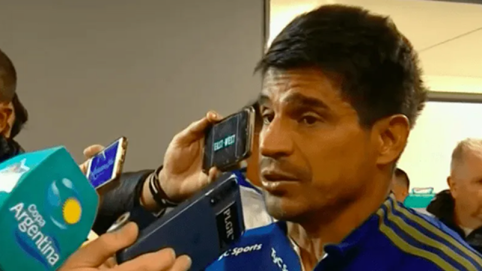 Hugo Ibarra prestó declaraciones a la prensa luego de la victoria.
