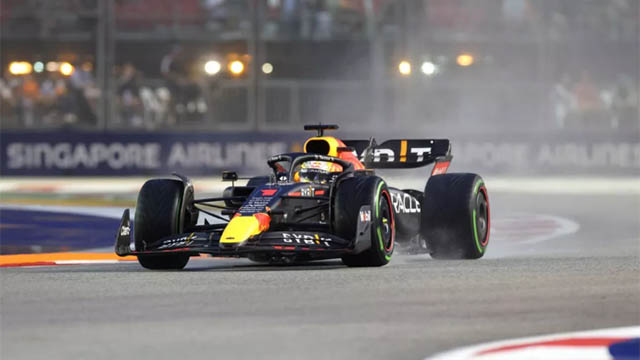 Verstappen terminó en la octava posición.