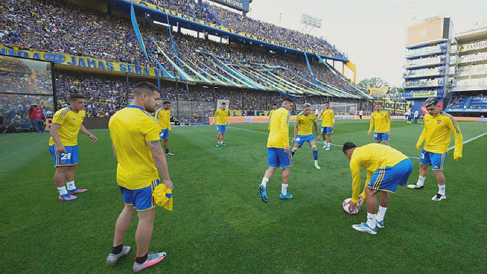 Los concentrados de Boca para jugar ante Patronato en San Juan.