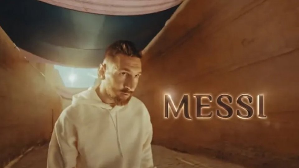 Messi hizo una aparición en una publicidad.