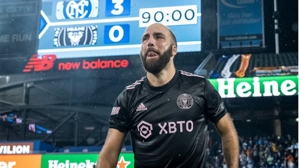 Gonzalo Higuaín jugó su último partido profesional en los Estados Unidos.