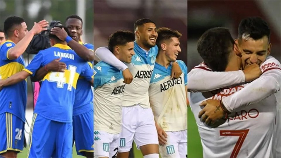 Racing, Boca y Huracán, los animadores de la Liga Profesional.