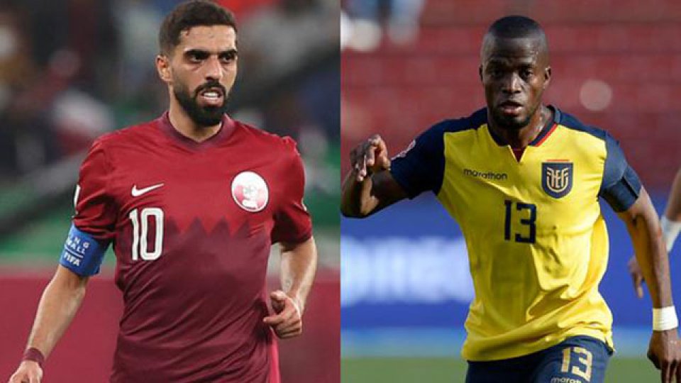 Qataríes y Ecuatorianos se enfrentan en el partido inaugural.