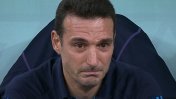 Video: Scaloni rompió en llanto tras el gol de Enzo Fernández