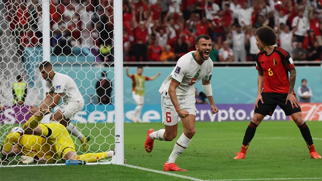 Nuevo batacazo en el Mundial: Marruecos derrotó a Bélgica y es líder