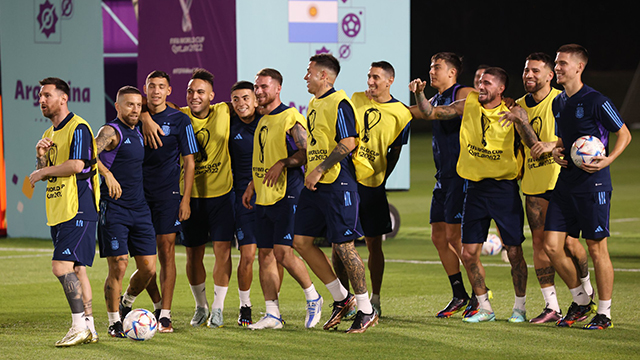 El seleccionado argentino volvió a entrenar tras la clasificación