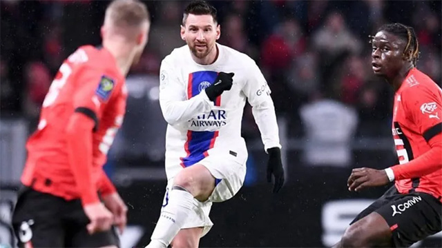 El PSG de Messi sufrió una derrota sorpresiva ante el Rennes.