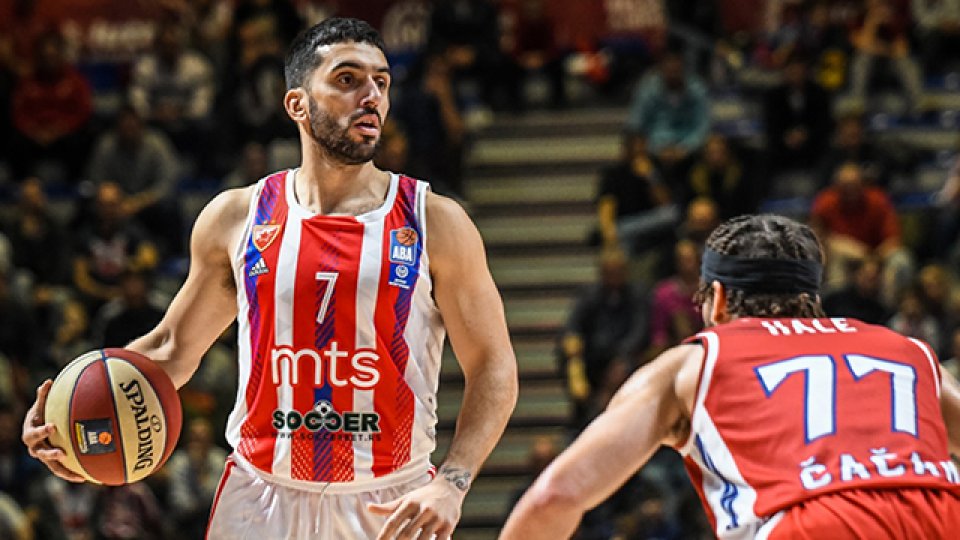 El show de Facundo Campazzo en su debut en el Estrella Roja