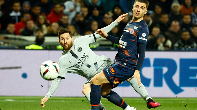 Messi finalizó una gran jugada con toque sutil a la red.