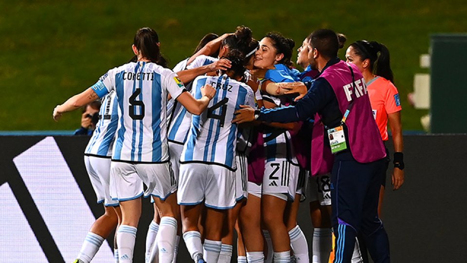 Argentina cerró la primera fecha FIFA del año con un nuevo festejo.