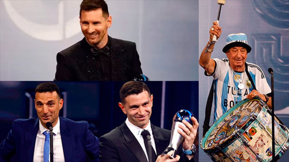 Messi, Scaloni, Dibu y la hinchada argentina se coronaron en los The Best.
