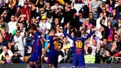 Hinchas del Barcelona clamaron por Messi, durante el clásico con el Madrid