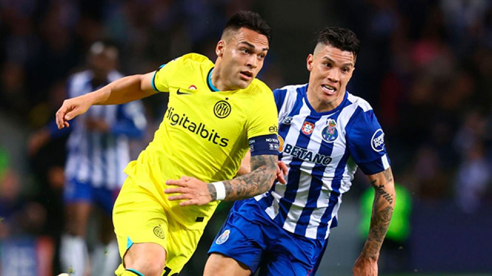 Lautaro fue titular y capitán en el Inter, en el empate contra Porto.