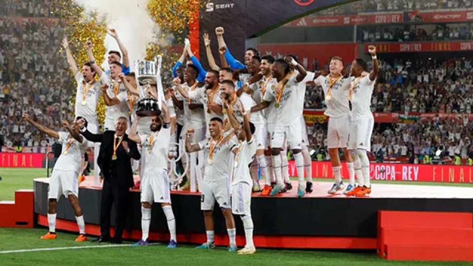 El Madrid superó al Osasuna en la final de Copa del rey.