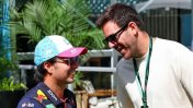 Del Potro fue a ver la Fórmula 1 en Miami y saludó a Checo Pérez