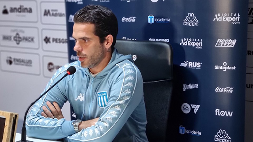 "No pensé en dar un paso al costado en Racing". "No pensé en dar un paso al costado en Racing".