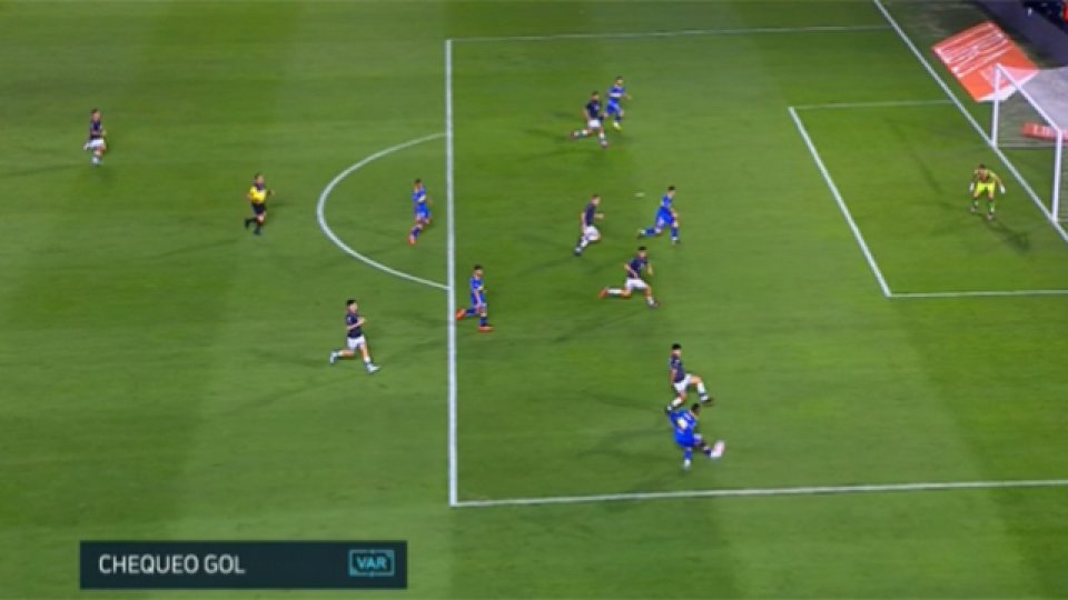 La polémica en el 2-0 de Boca. La polémica en el 2-0 de Boca.