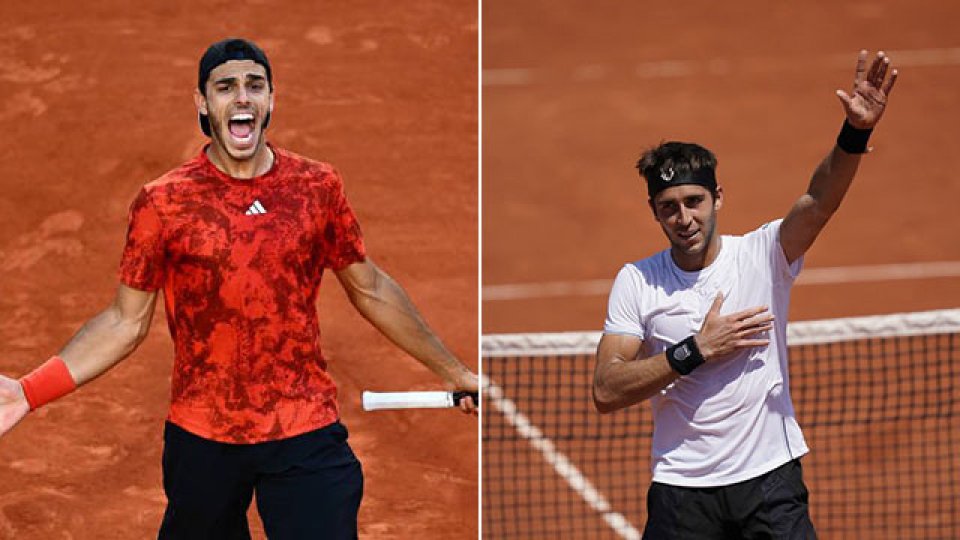 Cerúndolo y Etcheverry avanzaron a octavos de Roland Garros.