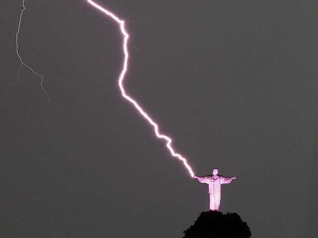 En el Cristo Redentor de R&iacute;o de Janeiro.