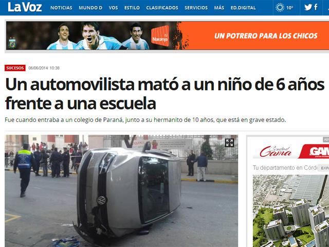 La Voz del Interior en C&oacute;rdoba.