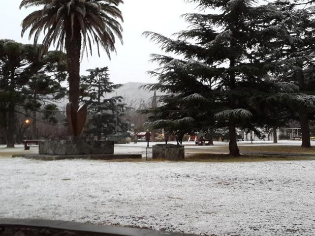 Nieve en Córdoba. @SPfaffen