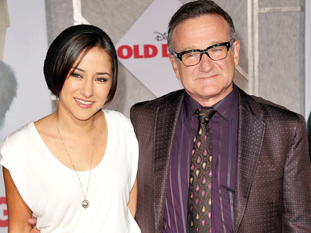 Robin Williams y su hija Zelda.