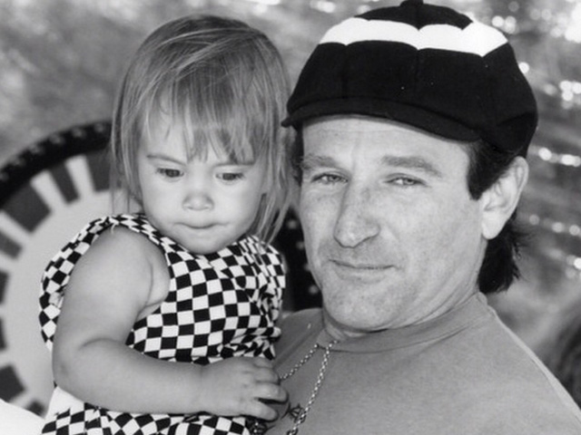 Robin Williams y su hija Zelda.